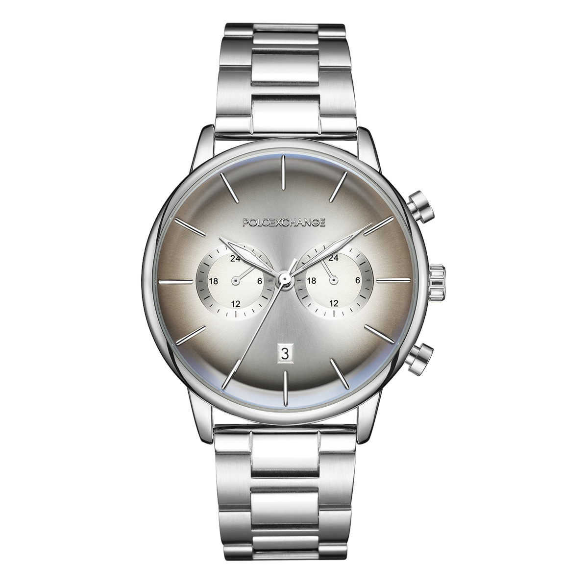MONTRE POLOEXCHANGE HOMME CHRONO ACIER